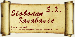 Slobodan Kasabašić vizit kartica